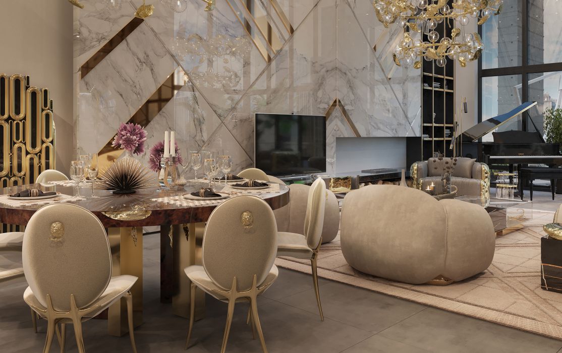 Iconic Dining Room Design - House of Boca do Lobo NY Penthouse