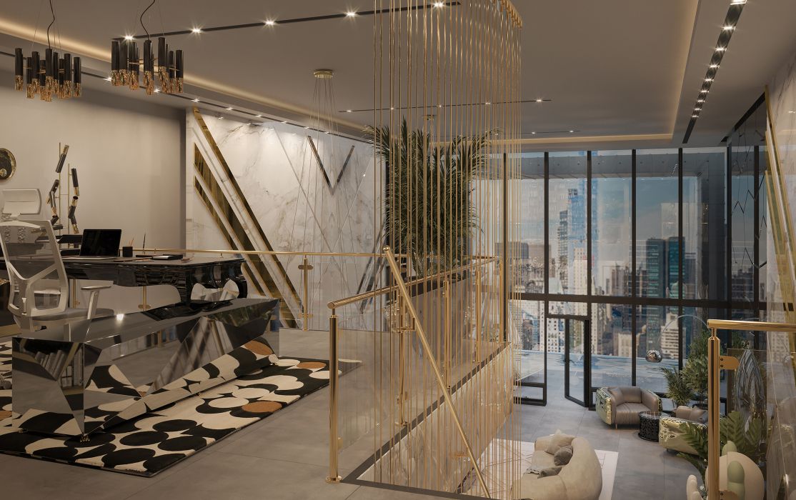 Finest Home Office Design - House of Boca do Lobo NY Penthouse