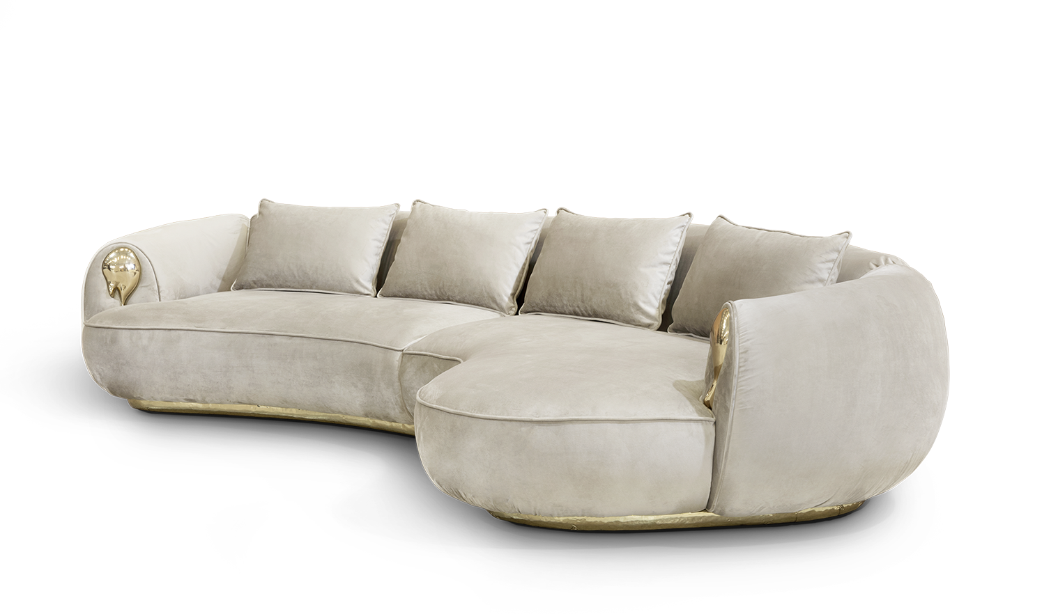 Soleil Curved Sofa by Boca do Lobo