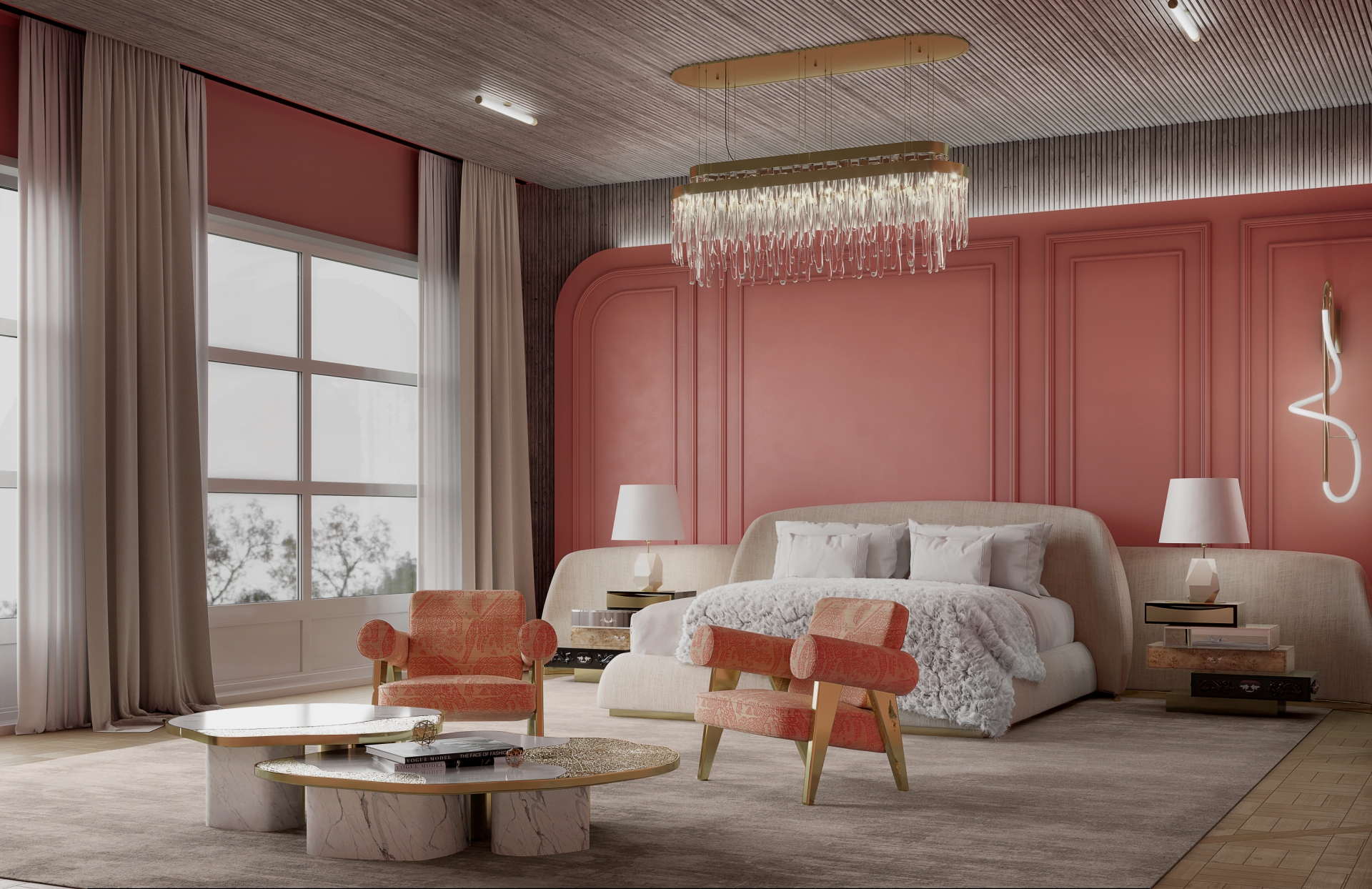 Art Deco Pieces for a Luxurious Bedroom by Boca do Lobo