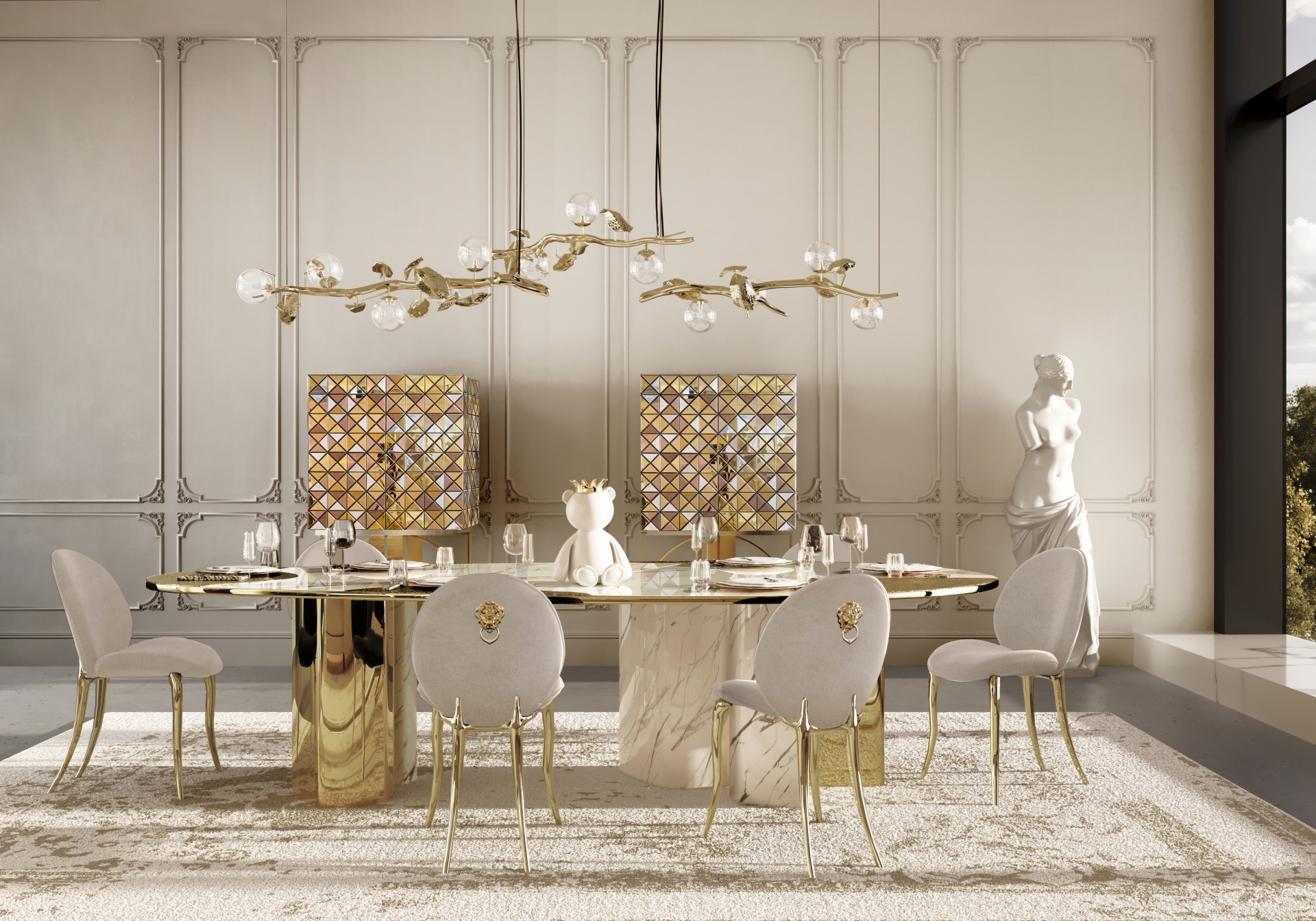Modern Dining Chairs for a Bold Dining Experience by Boca do Lobo