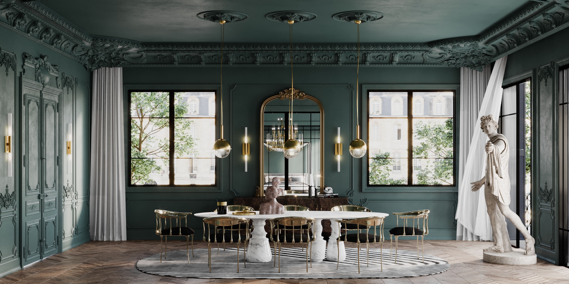   Sculptural Dining Tables for a Modern Dining Room by Boca do Lobo