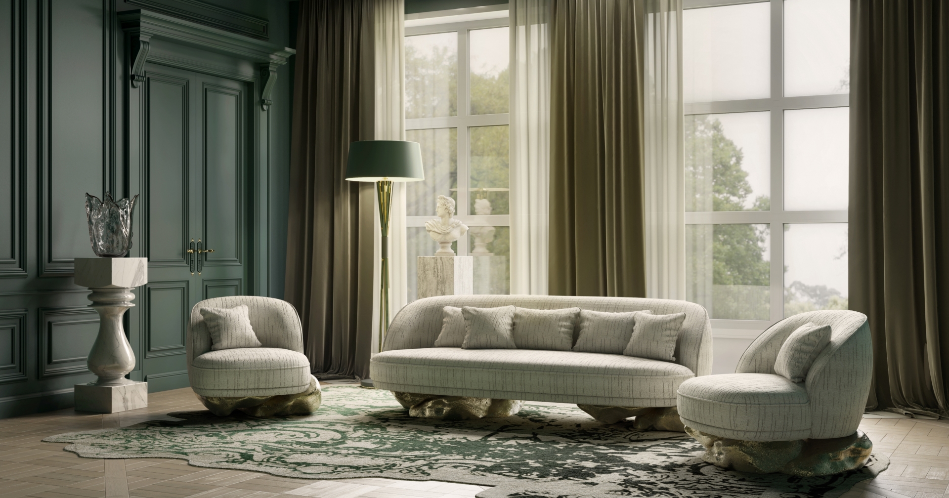 Luxury Living Room Set by Boca do Lobo