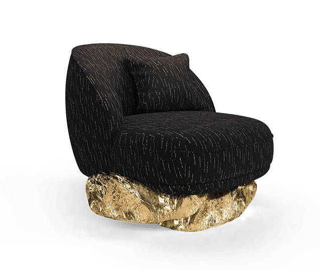 angra black armchair - Boca do Lobo
