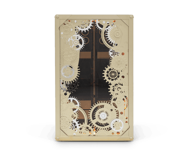 Exclusive Baron Matte Champagne Home Safe by Boca do Lobo