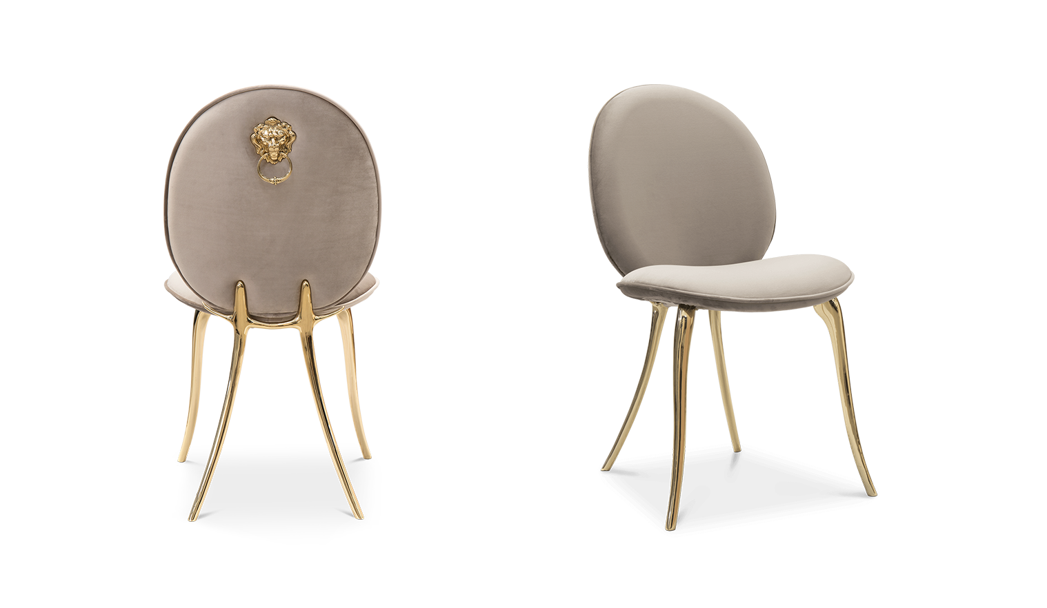 Modern Soleil Cream Dining Chair by Boca do Lobo