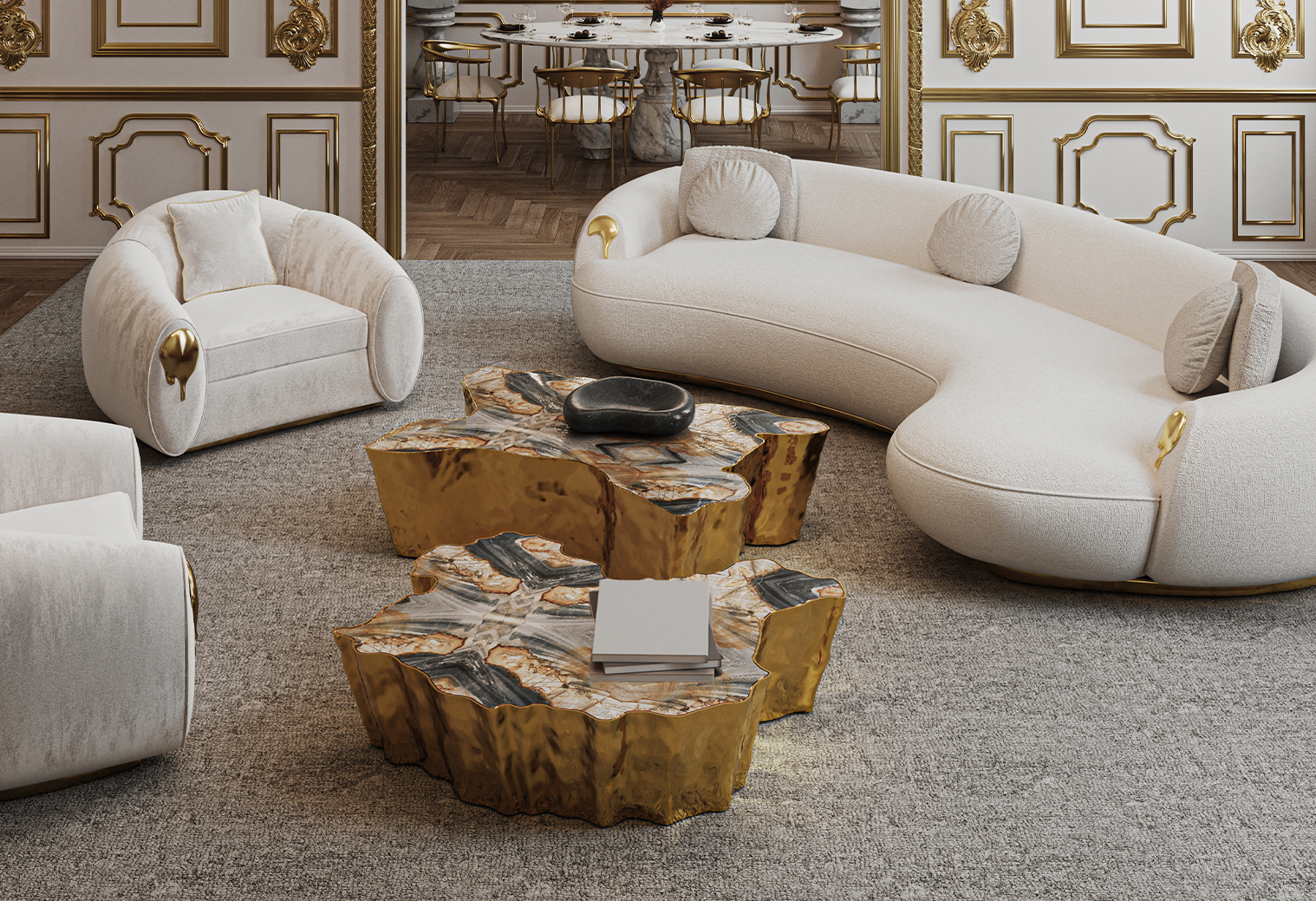Eden Series Center Table, Contemporary Design by Boca do Lobo