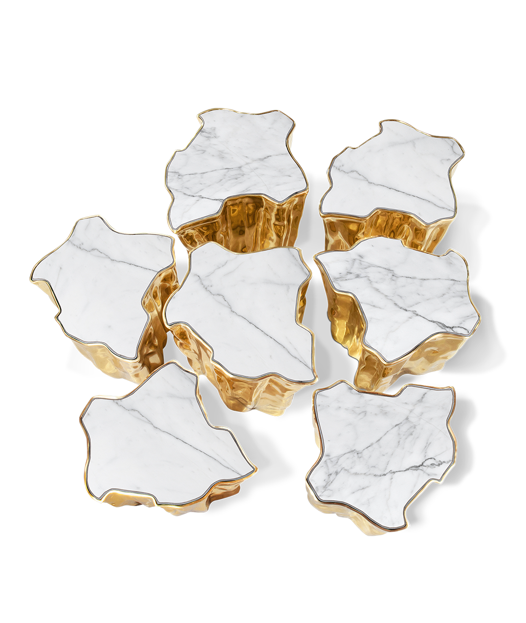 Eden Series White Center Table by Boca do Lobo