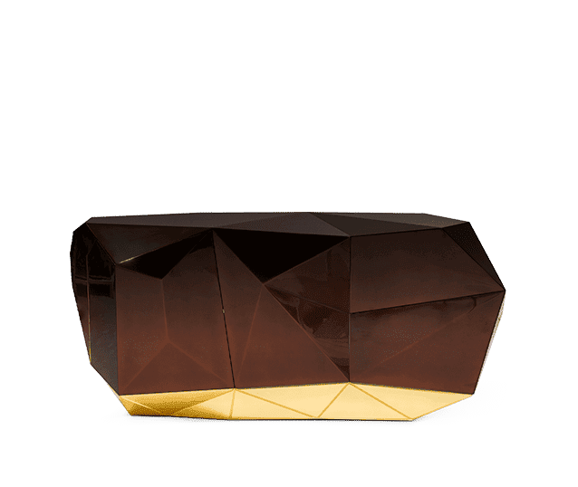 Contemporary Diamond Chocolate Sideboard by Boca do Lobo
