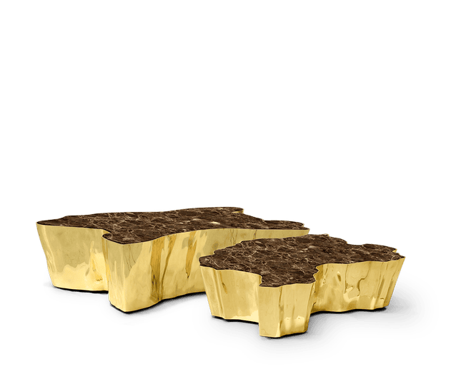 eden brown marble center table - Boca do Lobo