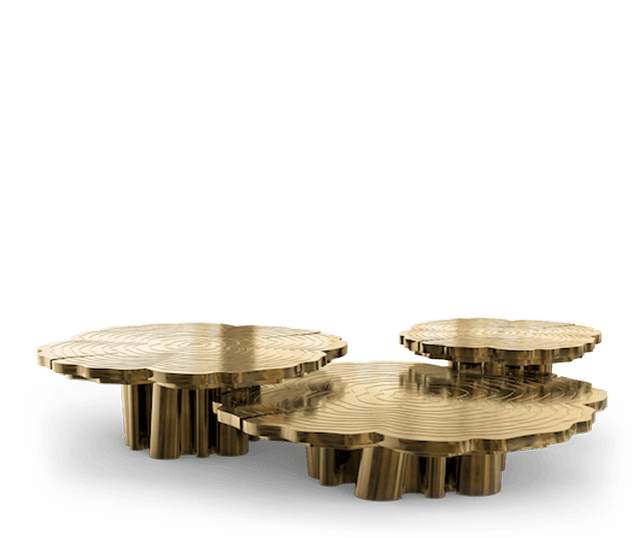 fortuna patina set of 3 center table by Boca do Lobo
