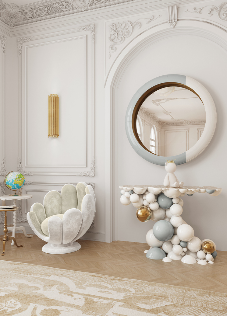 Lotus Armchair by Boca do Lobo Furniture Luxury with Circu