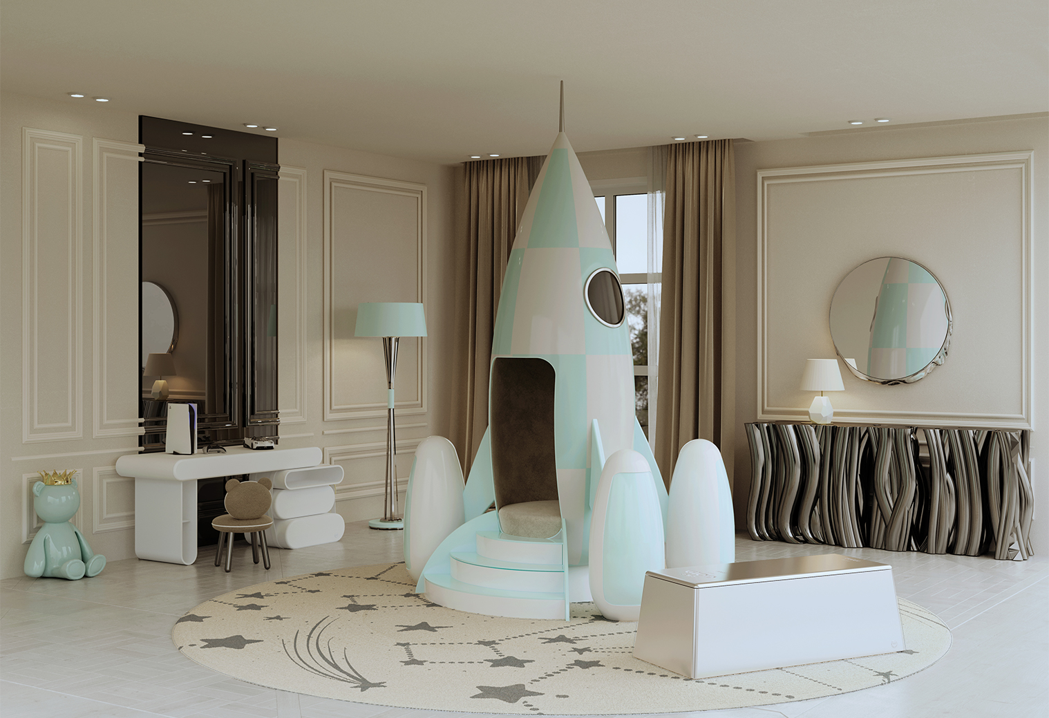 Rocky Rocket Armchair by Boca do Lobo with Circu