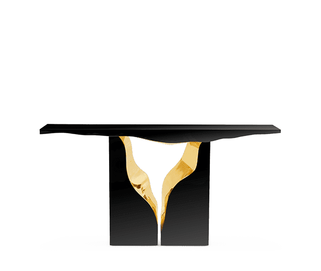 lapiaz black console by Boca do Lobo