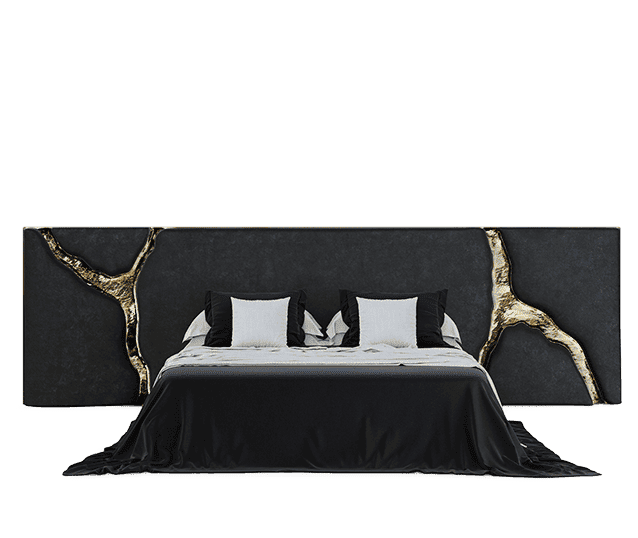 lapiaz black headboard by Boca do Lobo