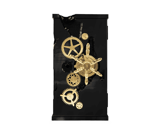 Millionaire Luxury Black Safe by Boca do Lobo, Safe Box