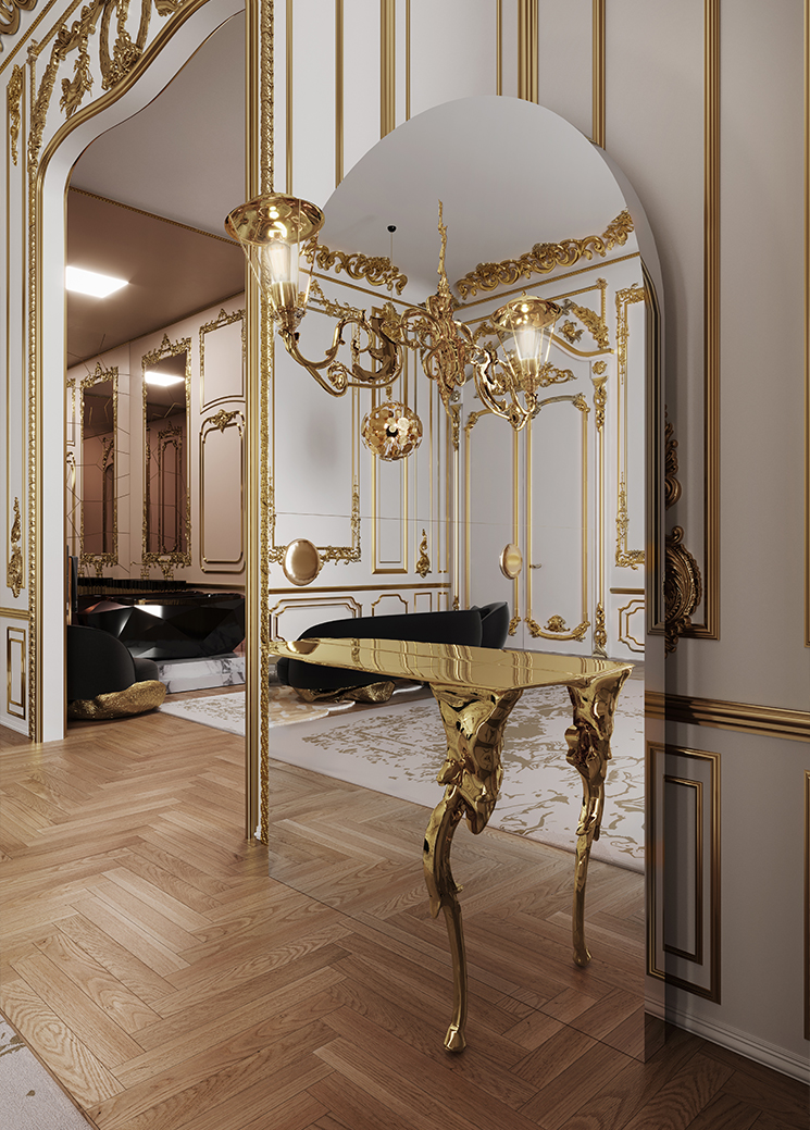 Striking Lumiere Console by Boca do Lobo