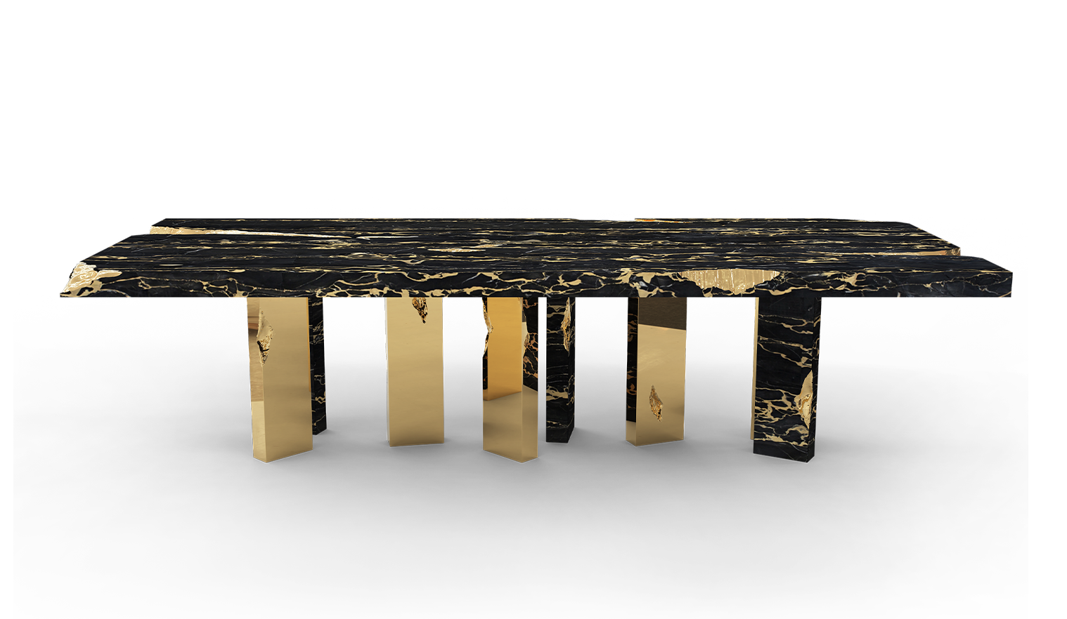 Elegant Empire Portoro Dining Table by Boca do Lobo
