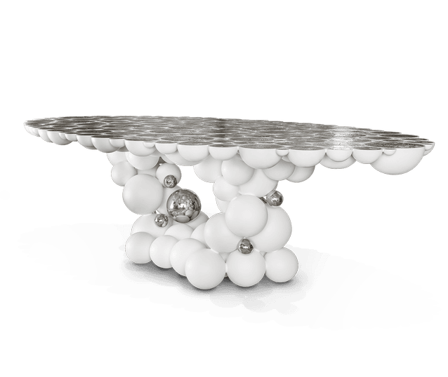newton white dining table - Boca do Lobo
