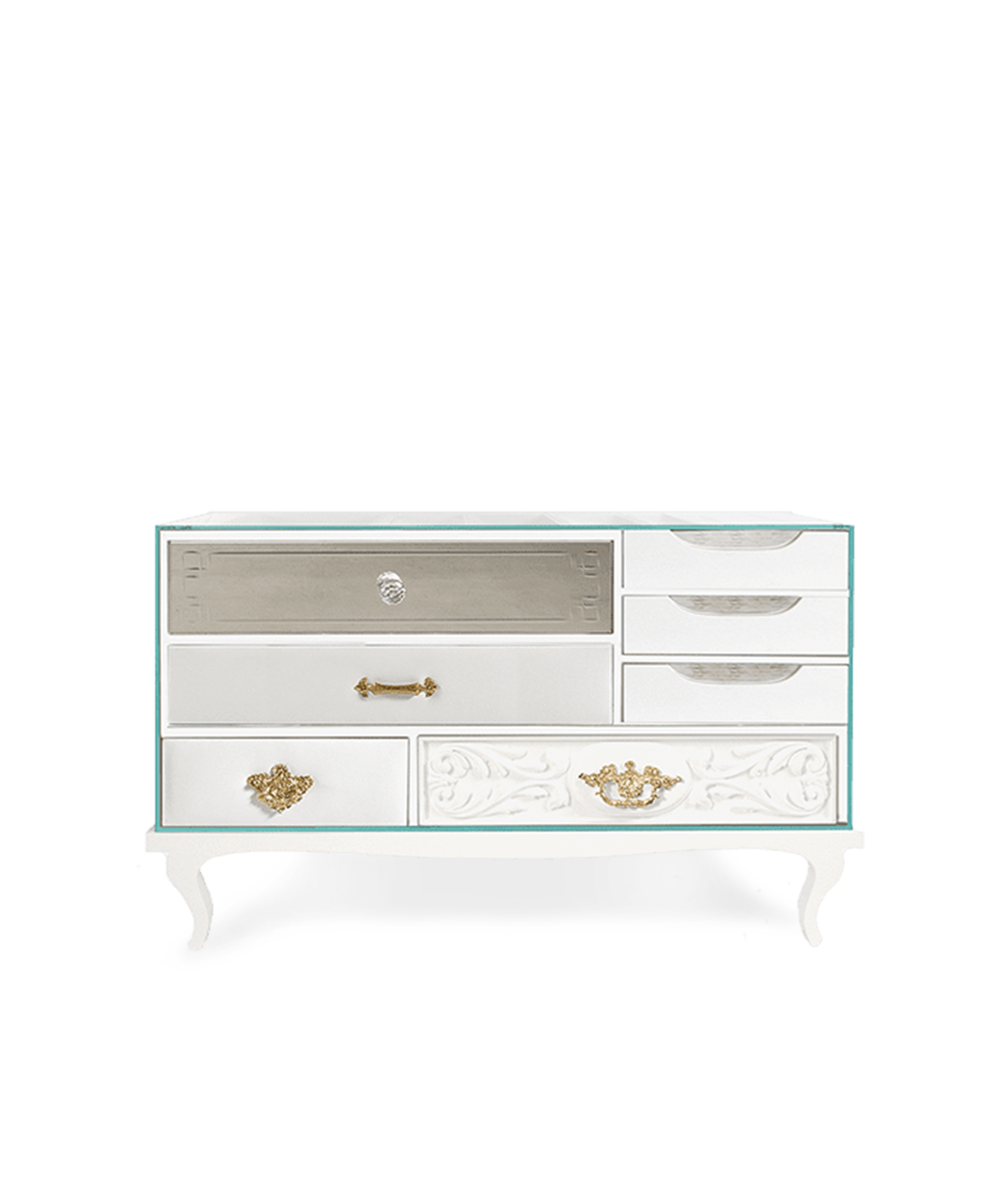 Soho White Bedside Table by Boca do Lobo