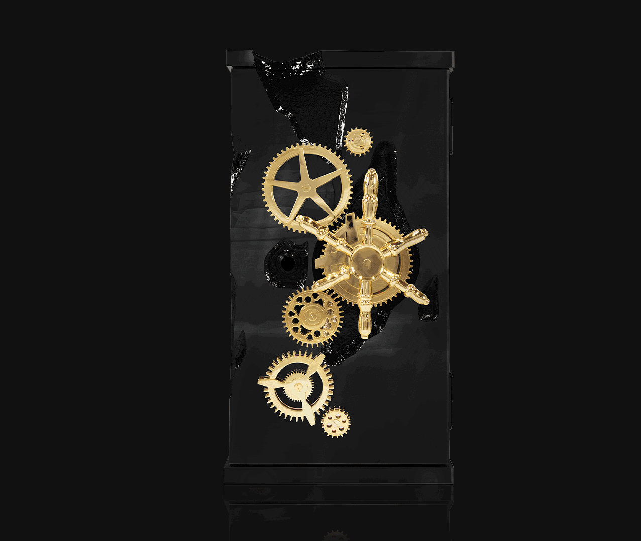 Millionaire black gold Luxury Safe by Boca do Lobo, Safe Box
