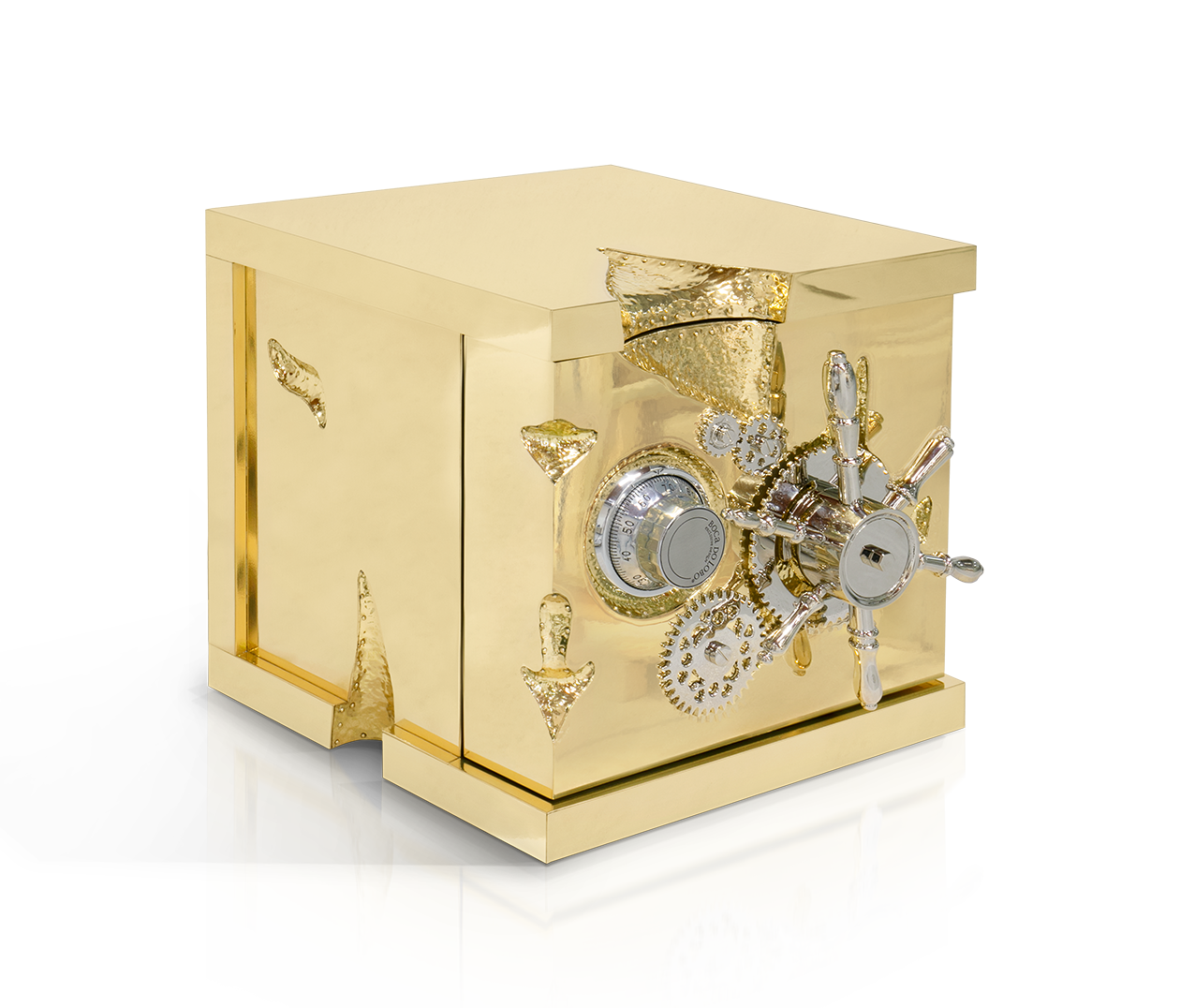 Millionaire Gold Luxury jewelry Safe by Boca do Lobo, Safe Box