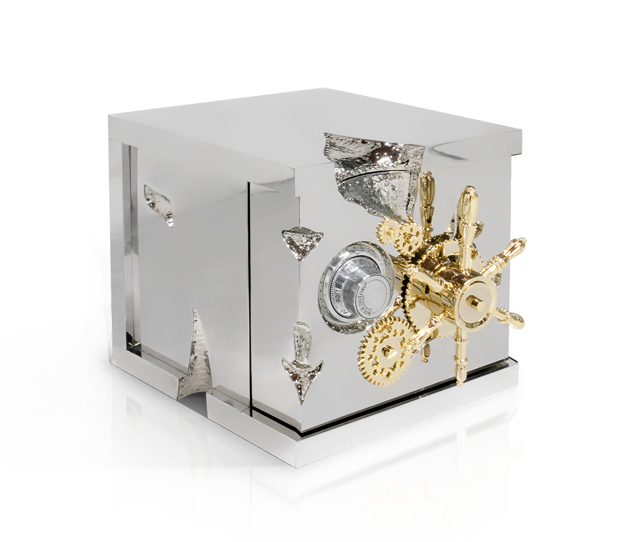 Millionaire Silver Luxury Jewelry Safe by Boca do Lobo, Safe Box