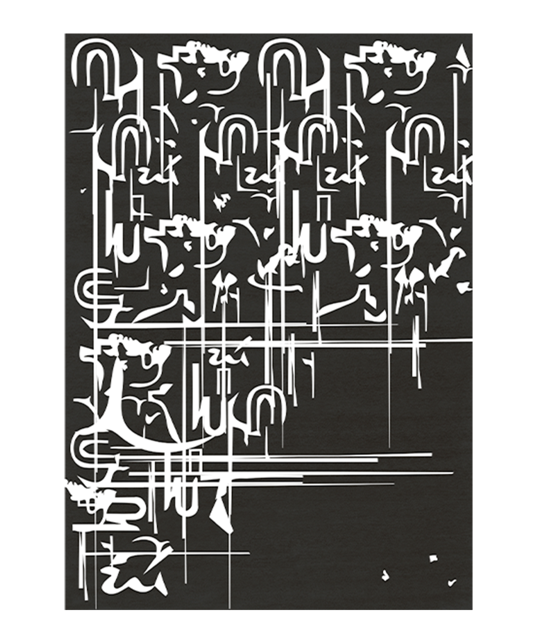 Blanc Ink Rug by Boca do Lobo