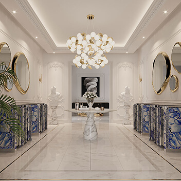 Modern Entryway - House of Boca do Lobo Paris Penthouse