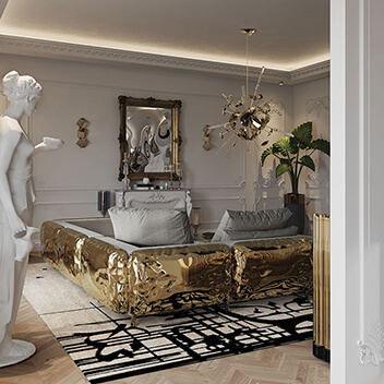 Luxury Living Room Design - House of Boca do Lobo Paris Penthouse