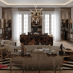 Finest Home Office Design - House of Boca do Lobo Paris Penthouse