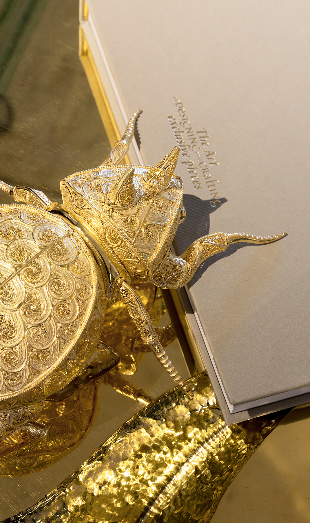 Filigree Rhinoceros Gold