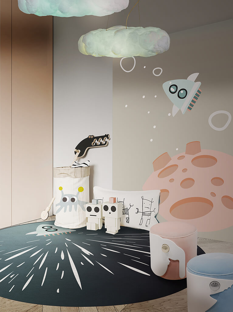 Cloud Suspension Lamp by CIRCU