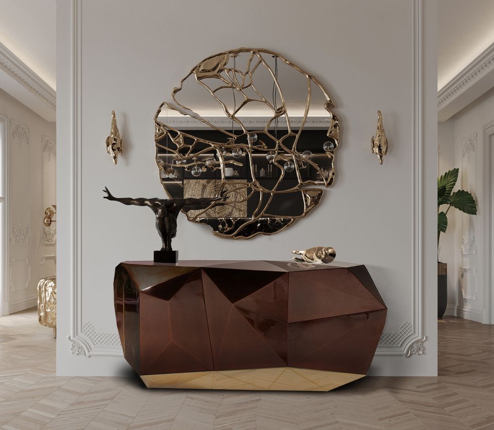 Diamond Emerald Luxury Sideboard
