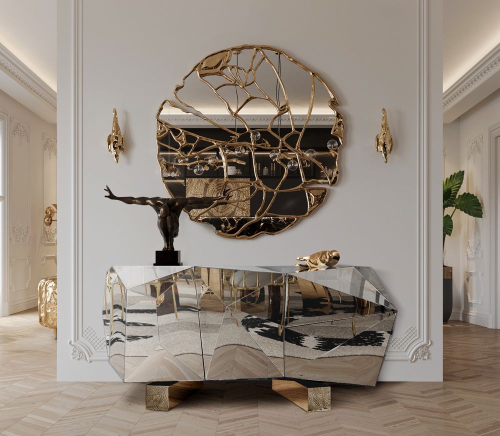 Diamond Emerald Luxury Sideboard