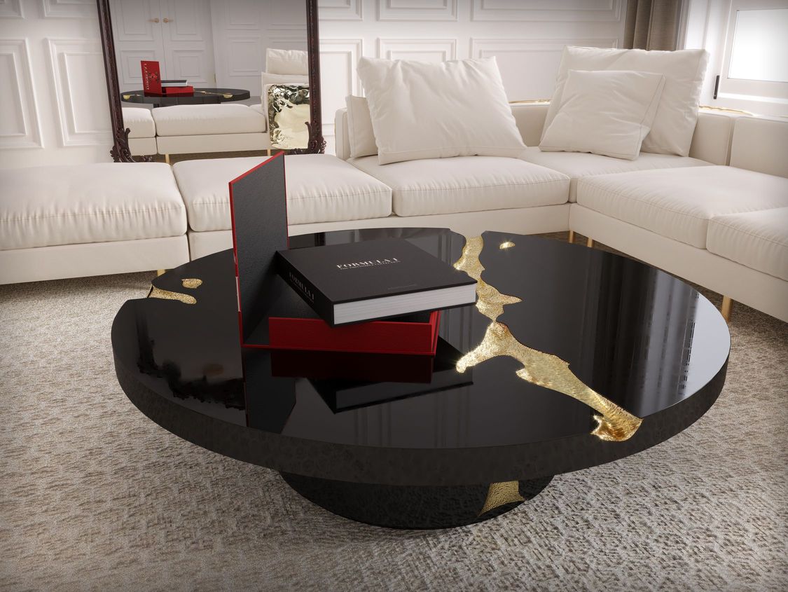 Empire Walnut Contemporary Center Table
