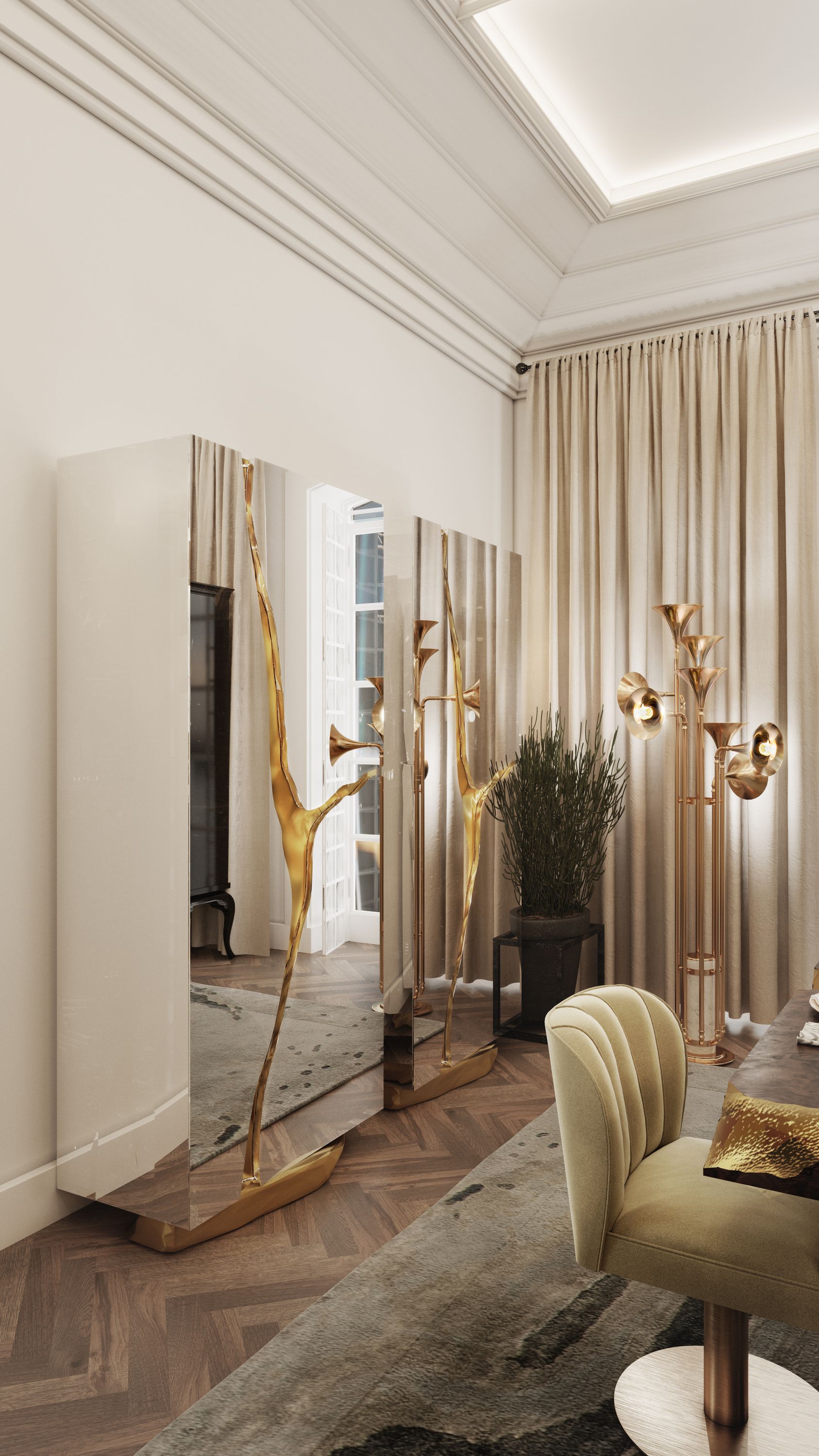 Lapiaz Walnut Contemporary Cabinet
