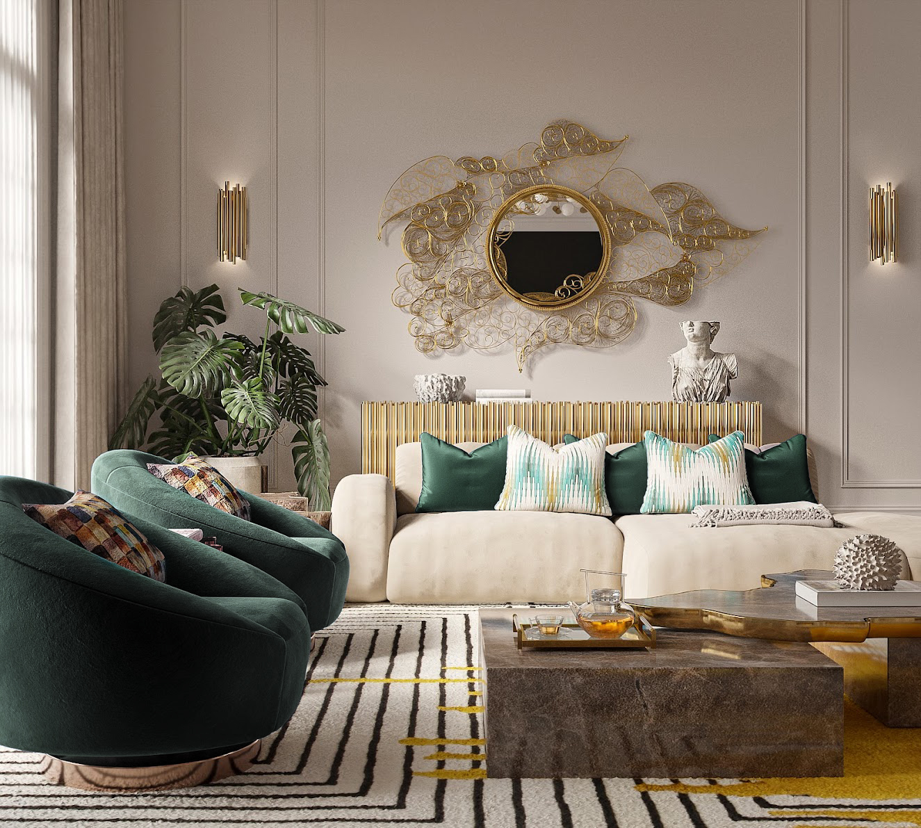 Navarra Emperador Center Table