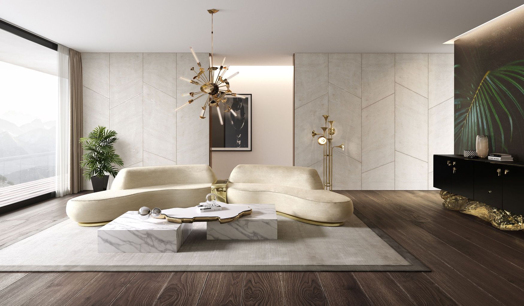 Navarra Emperador Center Table