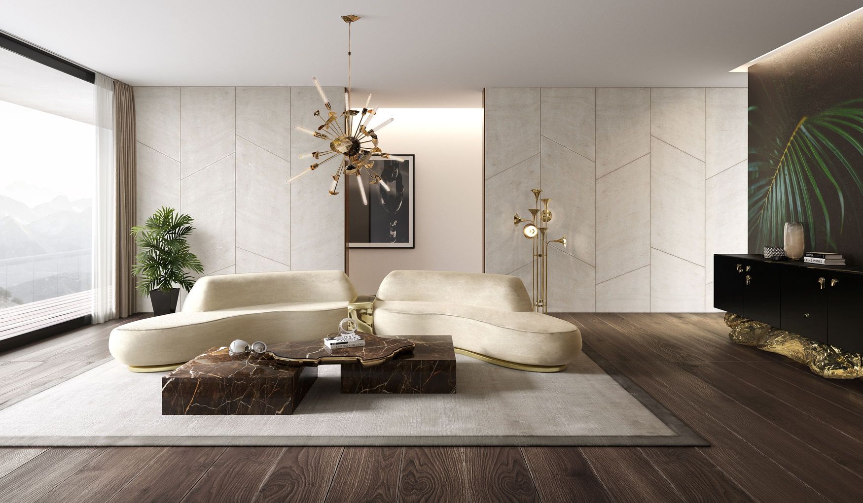 Navarra Emperador Center Table