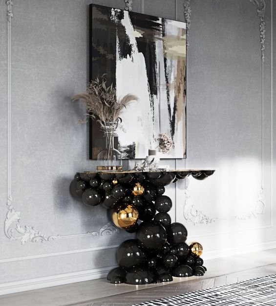 Newton White Console Table