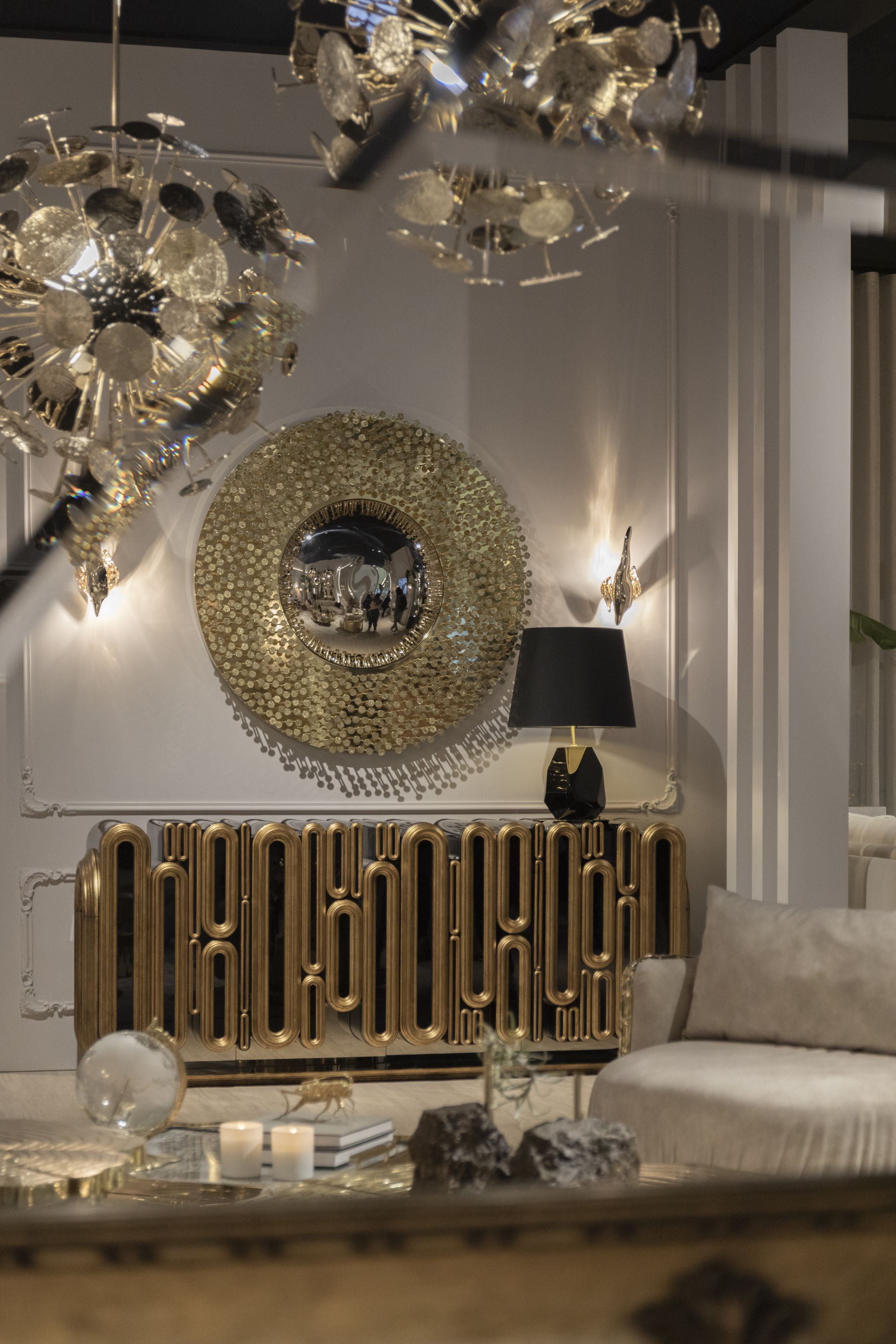 Diamond Emerald Luxury Sideboard
