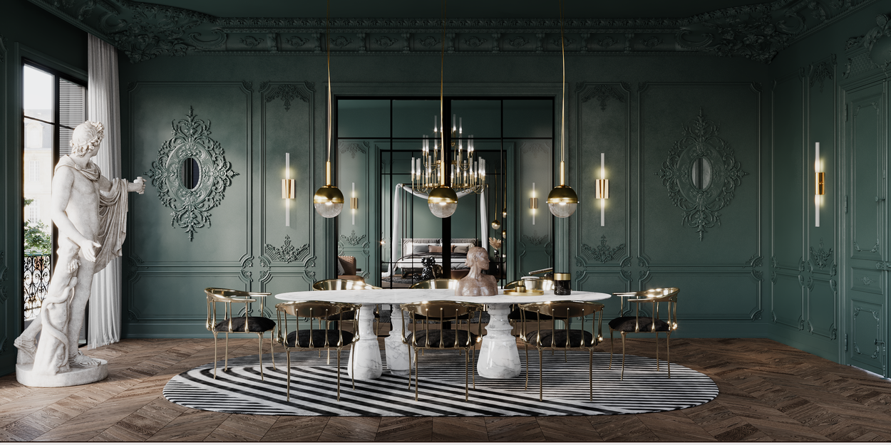 Pietra Oval XL Estremoz Contemporary Dining Table