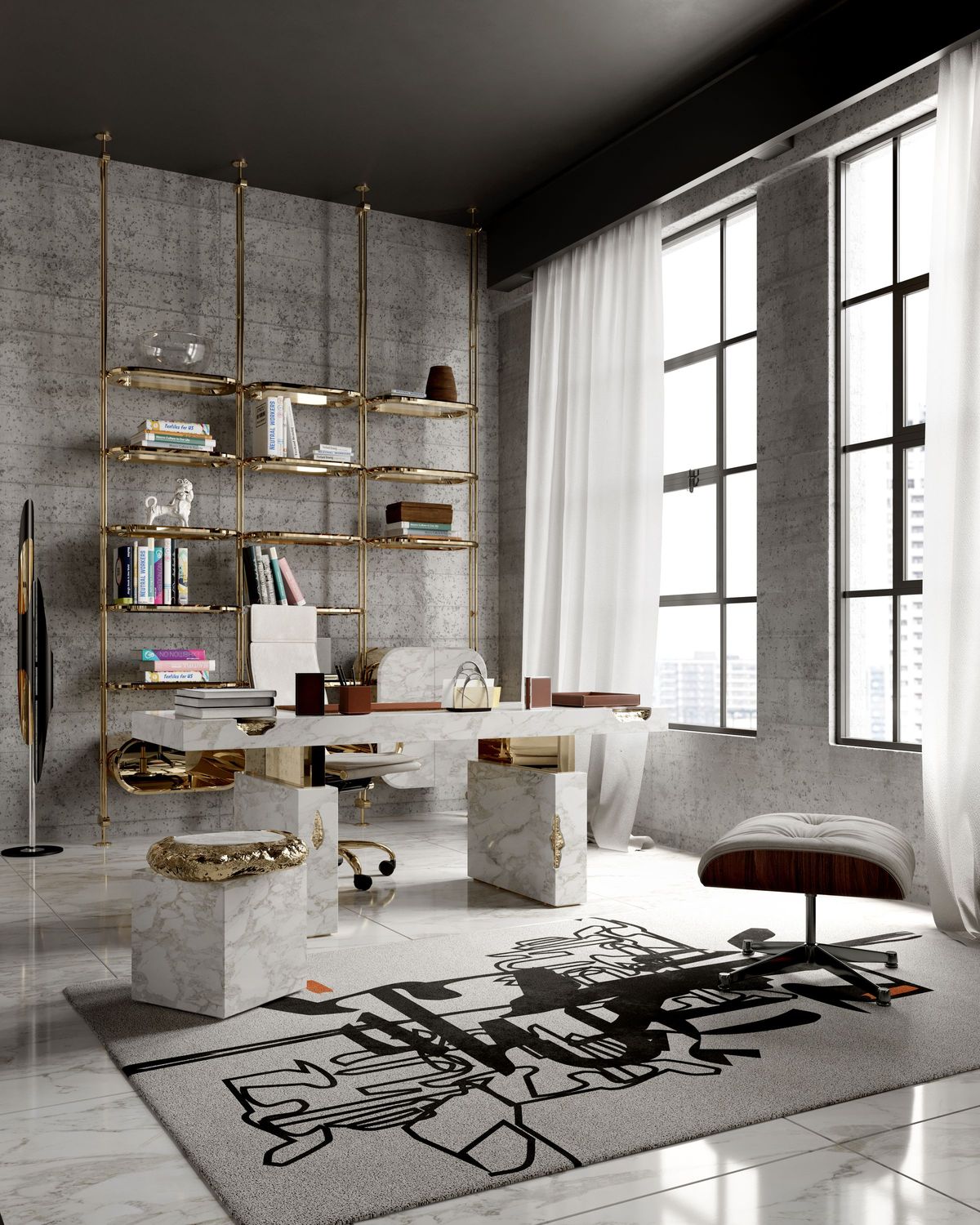 Stonehenge Contemporary Side Table