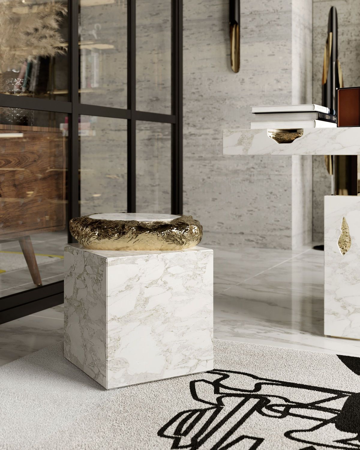Stonehenge Contemporary Side Table