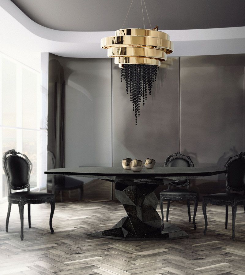 Bonsai Black Contemporary DIning Table