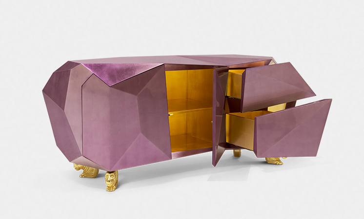 Diamond Amethyst Luxury Sideboard