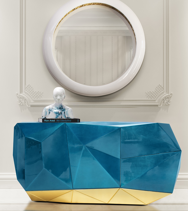 Diamond Blue Luxury Sideboard