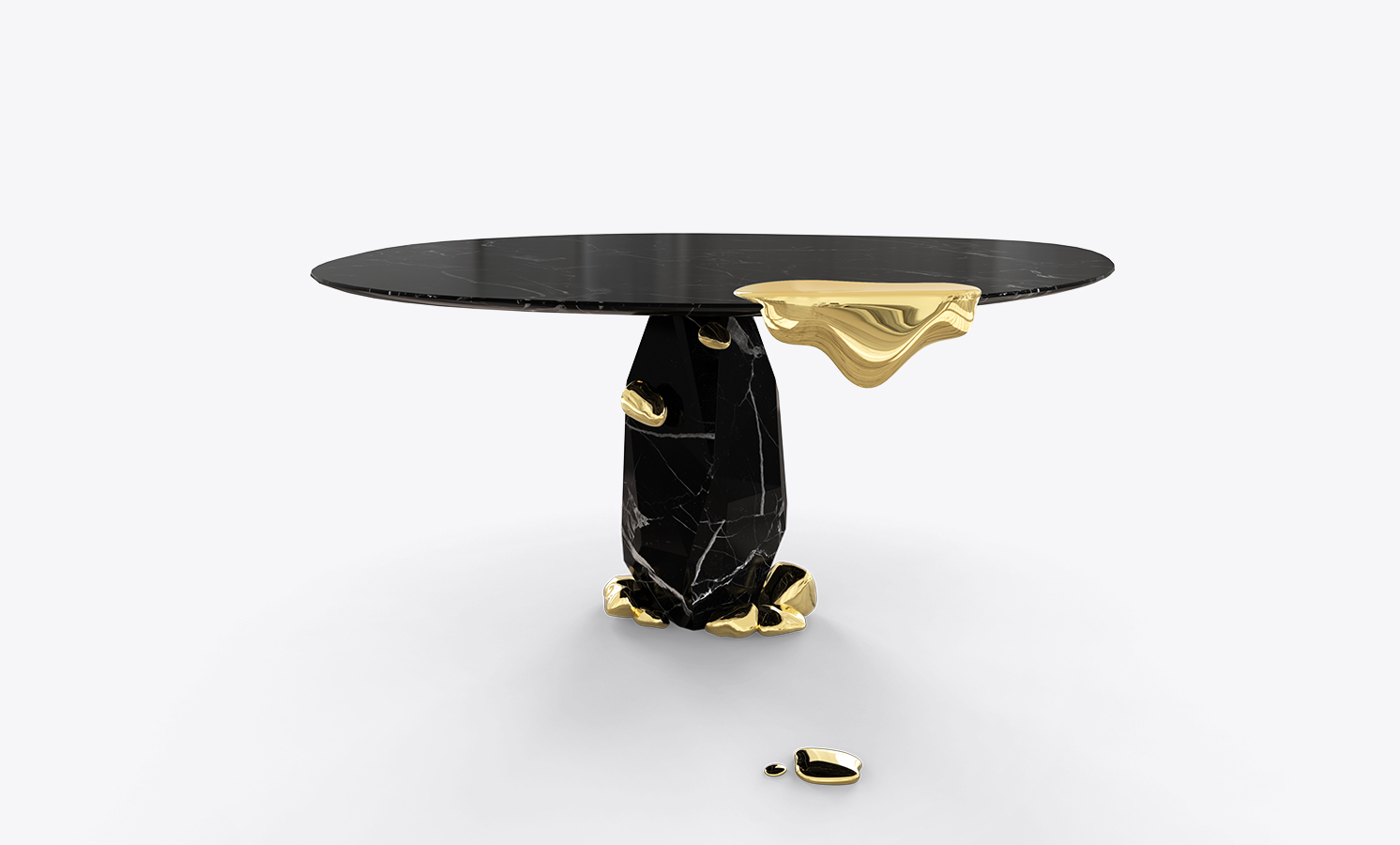 diamond nero marquina dining table