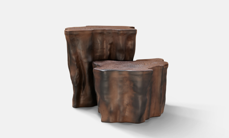 Eden Brown Modern Side Table